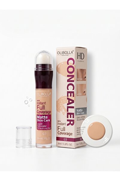 OLİBOLLA Liquid Concealer with Sponge Tip with Spf 30 Sun Protection Olebola ...
