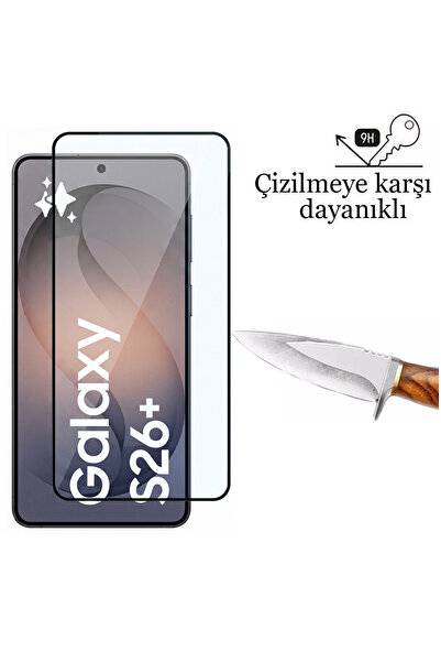 CEPSTOK Samsung Galaxy S26 Plus 5D Tam Kaplayan 9H Temperli Ekran Koruyucu