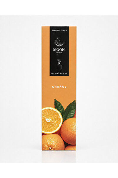 Moon Premium Orange Reed Diffuser, 100 ml, 5 reeds
