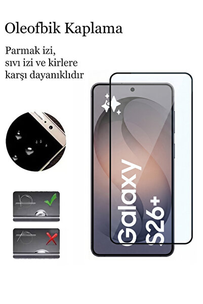 CEPSTOK Samsung Galaxy S26 Plus 5D Tam Kaplayan 9H Temperli Ekran Koruyucu
