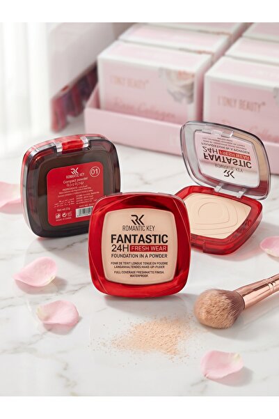ROMANTIC KEY Romantic Key Fantastic 24H Waterproof Foundation Powder (Grade 01)
