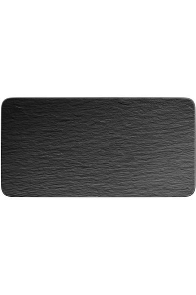 Villeroy & Boch Platou de servire Rock 35x18 cm, porțelan, negru, Villeroy&Boch