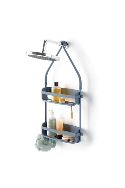 umbra Suport de baie, Umbra, Organizator de duș FLEX, 2 rafturi, albastru, 41...