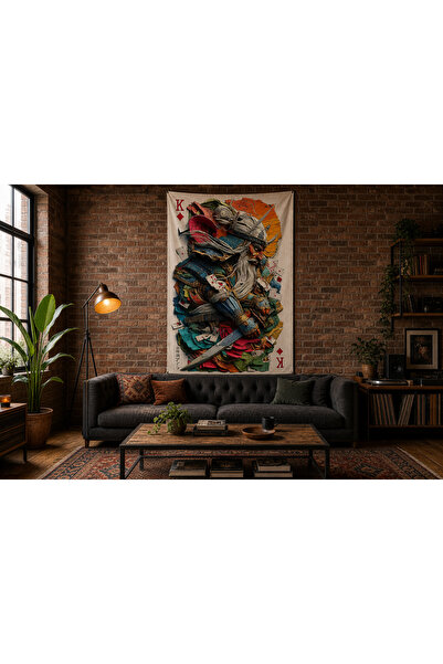 dekomingo Legendary Samurai Playing Card Wall Art - Japanese Warrior Decorati...