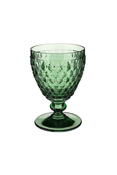 Boston Pahar de sticlă cristalizată pentru vin alb, Boston, 0,25 L, verde