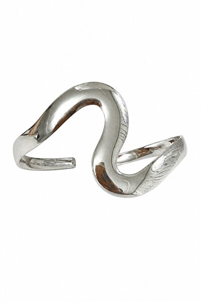 nesdesignn Silver Color Wavy Pazu Bracelet
