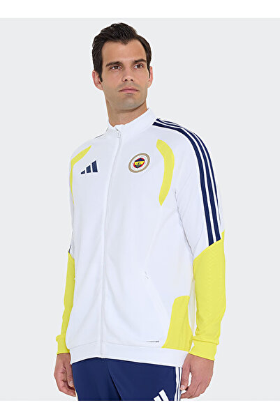 adidas KM9983FEN TR JKT FTB TR Beyaz Erkek Fenerbahçe Eşofman Üstü
