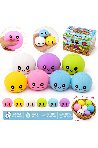 YDNE Çin Mantısı Tasarımlı Sevimli Squishy Yumuşak Stres Oyuncağı 1 Adet 8 cm...