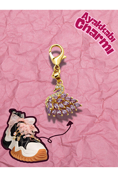 Hugs and Gifts Hugs & Gifts – Coquette Charm | Lavanta Kuğu Charm 🦢💜
