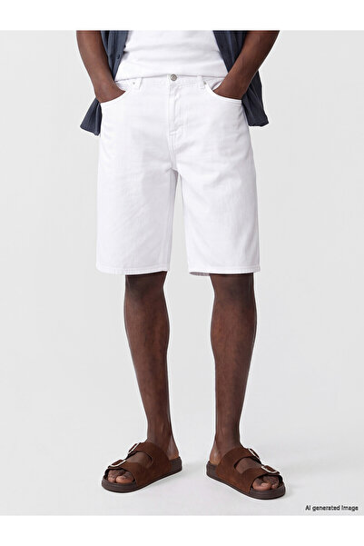 LC Waikiki Nevavm Regular Fit Men's Jean Shorts with Difference