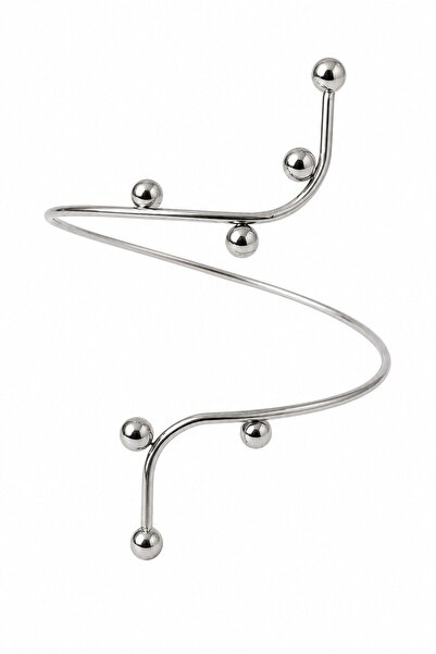 nesdesignn Silver color ball detailed bicep bracelet