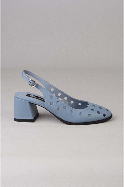 SEÇ KUNDURA Seç 2625 Genuine Leather Heelled Women's Shoes (Heel Height: 6 cm...
