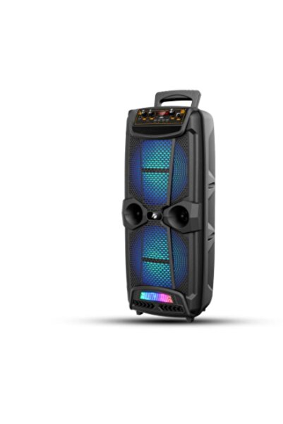 ErginGroup Şarjlı Taşınabilir Fm Destekli Karaoke Mikrofonlu Bluetooth Speaker Mevlüt Cami Toplantı Parti Anfi Hoparlörü Ses Sistemi