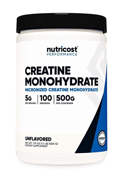 Nutricost Creatine Monohydrate Micronized Creatine Monohydrate, 5g Per Servin...