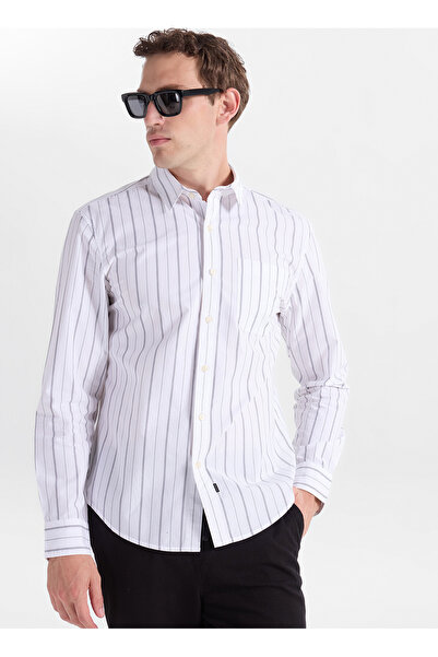 Dockers Beyaz Erkek %100 Pamuk Gömlek 52669-0494