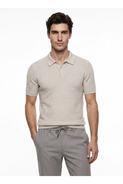 Dockers Bej Erkek %100 Pamuk Kazak A0768-0020