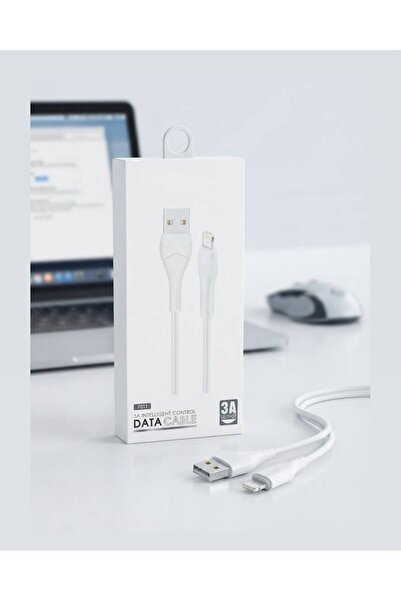 TEKNOTİMER Hızlı Şarj Özellikli USB to Lightning 3 A. Kablo Lightning Naylon USB Kablo