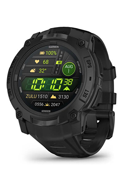 Garmin Smartwatch Instinct 3 50 mm AMOLED Ediție Tactică Negru cu curea neagr...