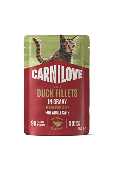Brit Care Carnilove Cat Pouch Gravy Duck & Catnip 85 g