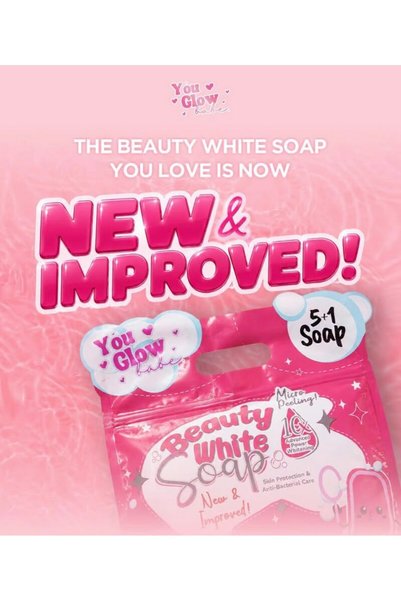 You Glow babe صابون بيوتي وايت (70 جرام × 6 قطع) تركيبة جديدة ومحسنة