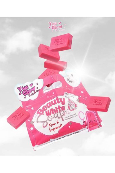 You Glow babe صابون بيوتي وايت (70 جرام × 6 قطع) تركيبة جديدة ومحسنة