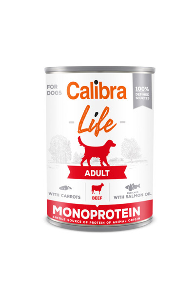 Brit Care Calibra Dog Life Ενηλίκων Μοσχάρι με Καρότα 400 γρ.