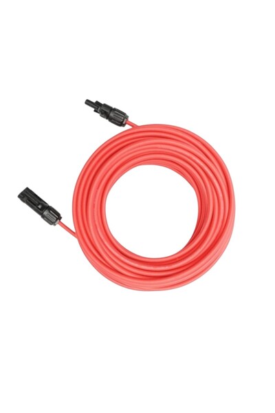 OEM Ηλιακό καλώδιο 4mm 2 μέτρα Κόκκινο, με βύσματα MC4, για εσωτερική και εξω...