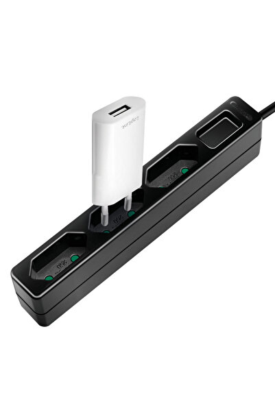 LogiLink PRELUNGITOR LOGILINK, Euro skt x 3, cablu 3G 1.0mm2, 230 V/7.5 A, 50...
