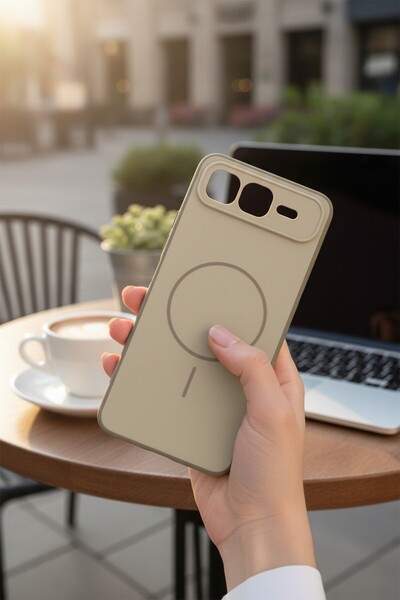 batuteknoloji Infinix Smart 10 Plus İç Yüzeyi Kadife MagSafe Görünümlü Soft B...
