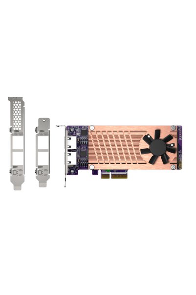 Qnap NAS QM2-2P2G2T - ελεγκτής αποθήκευσης - Κάρτα M.2 NVMe / PCIe 3.0 (NVMe)...