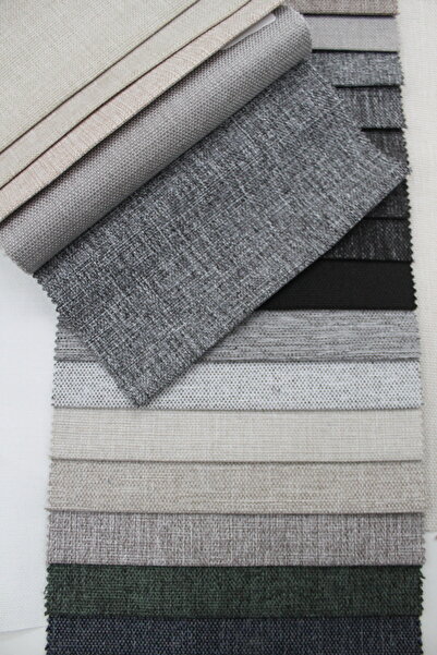 bakacsan Linen-Look Fabric Cushion – Upholstery, Bag, and Decorative Fabric (Width: 150 cm)