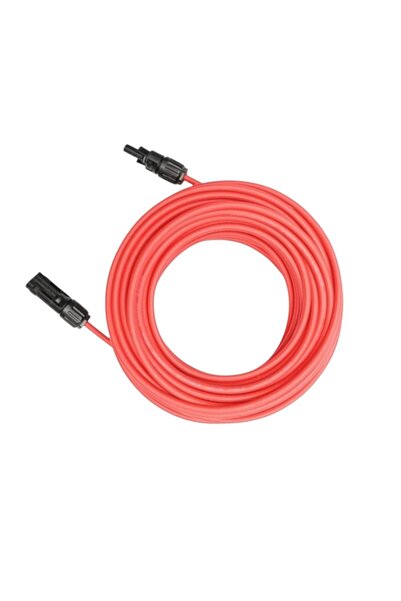 OEM Ηλιακό καλώδιο 4mm 7 μέτρα Κόκκινο, με συνδέσεις MC4, για εσωτερική και ε...