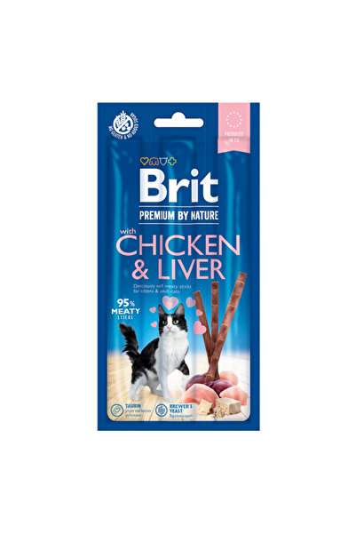 Brit Care Brit Premium By Nature Cat Sticks With Chicken and Liver (3 sticks)