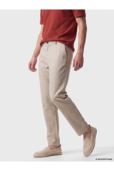 LC Waikiki Southblue Beige Regular Fit Men's Trousers