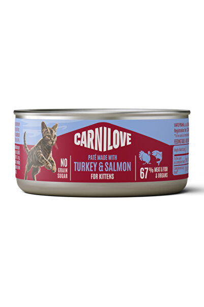 Brit Care Carnilove Cat Can Pate Turkey & Salmon Kittens 100 g