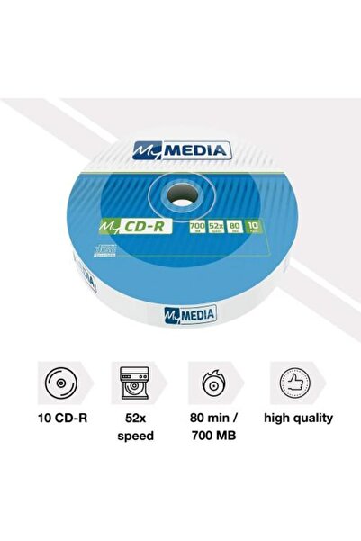 Verbatim BLANCURI CD-R 52x 700MB 10PK Wrap "69204"