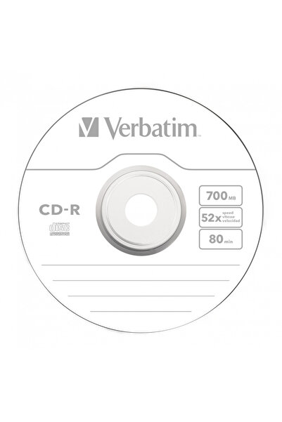Verbatim CD-R 700MB, VITEZA 52X, SUPRAFATA PROTECTIE EXTRA, SLIM CASE, 1 BUC,...