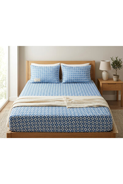 CollessiaHome Premium 100% Organic Cotton Percale Bed Sheet Set