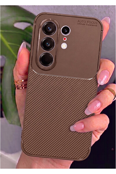 Rivor Tecno Camon 50 Ultra Uyumlu Kılıf Kamera Korumalı Darbe Emici Karbon De...