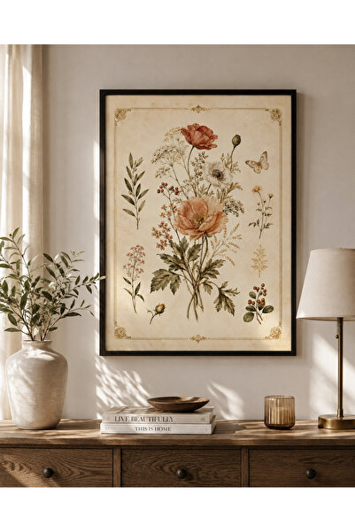 Miutic Print Studio Tablou Decorativ Botanical Vintage Garden – Tablou Floral...