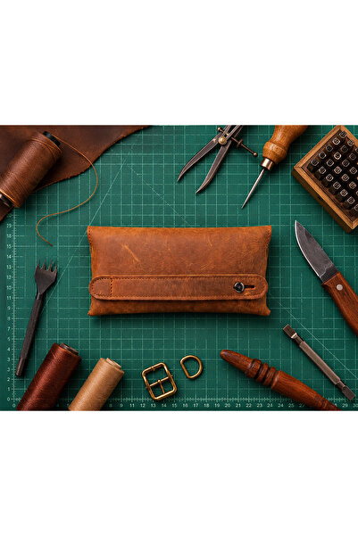 Vintage Leather Hakiki Deri Erkek El Portföyü