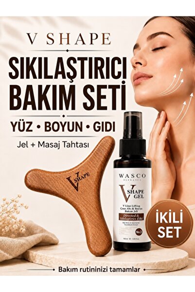 Wasco Elegance Yüz Boyun Gıdı Sıkılaştırıcı - Toparlayıcı Bakım Jeli + V Shap...