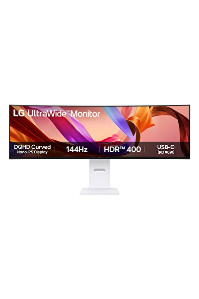 LG Gaming UltraWide 49U950A-W Curbat 49 inch DQHD IPS 5 ms 144 Hz USB-C HDR F...