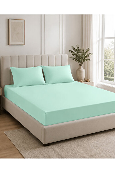 H&F Trendline King Size Double Elastic Sheet Set 180X200 cm + 2 Pieces 50X70 ...