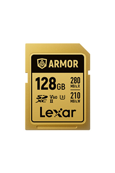 Lexar Card de memorie ARMOR Gold LSDAMGL128G-RNNNG, 128GB, SDXC, UHS-II U3, V...