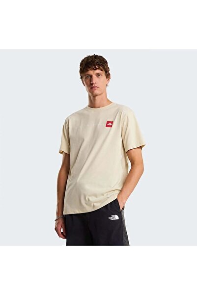 THE NORTH FACE Ανδρικό μπλουζάκι M Nse Reg Ss Tee-graphic σε μπεζ χρώμα