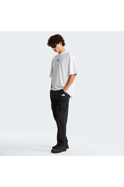 THE NORTH FACE NF0A8G9UFN41-M LIQUID LOGO OVERSIZE Beyaz Yuvarlak Regular Fit Düz Erkek T-Shirt