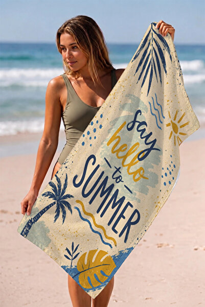 Valerine Life Prosop de plajă 70x140cm Piscină Spa Saună Sport Bumbac Absorba...