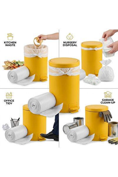 Generic Trash Bags - 5 Gallon Durable Garbage Bag, Pack of 20, Perfect for Ta...