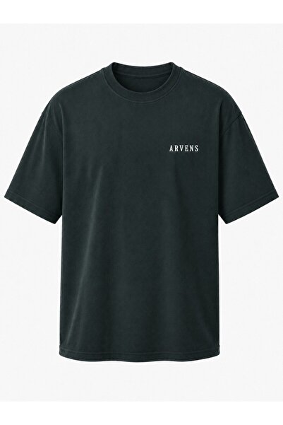 Arvens Minimal Printed Oversize 100% Cotton Fabric T-Shirt Unisex Design Qual...